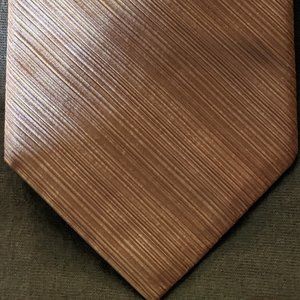Beautiful Bronze Gold Silk Tie